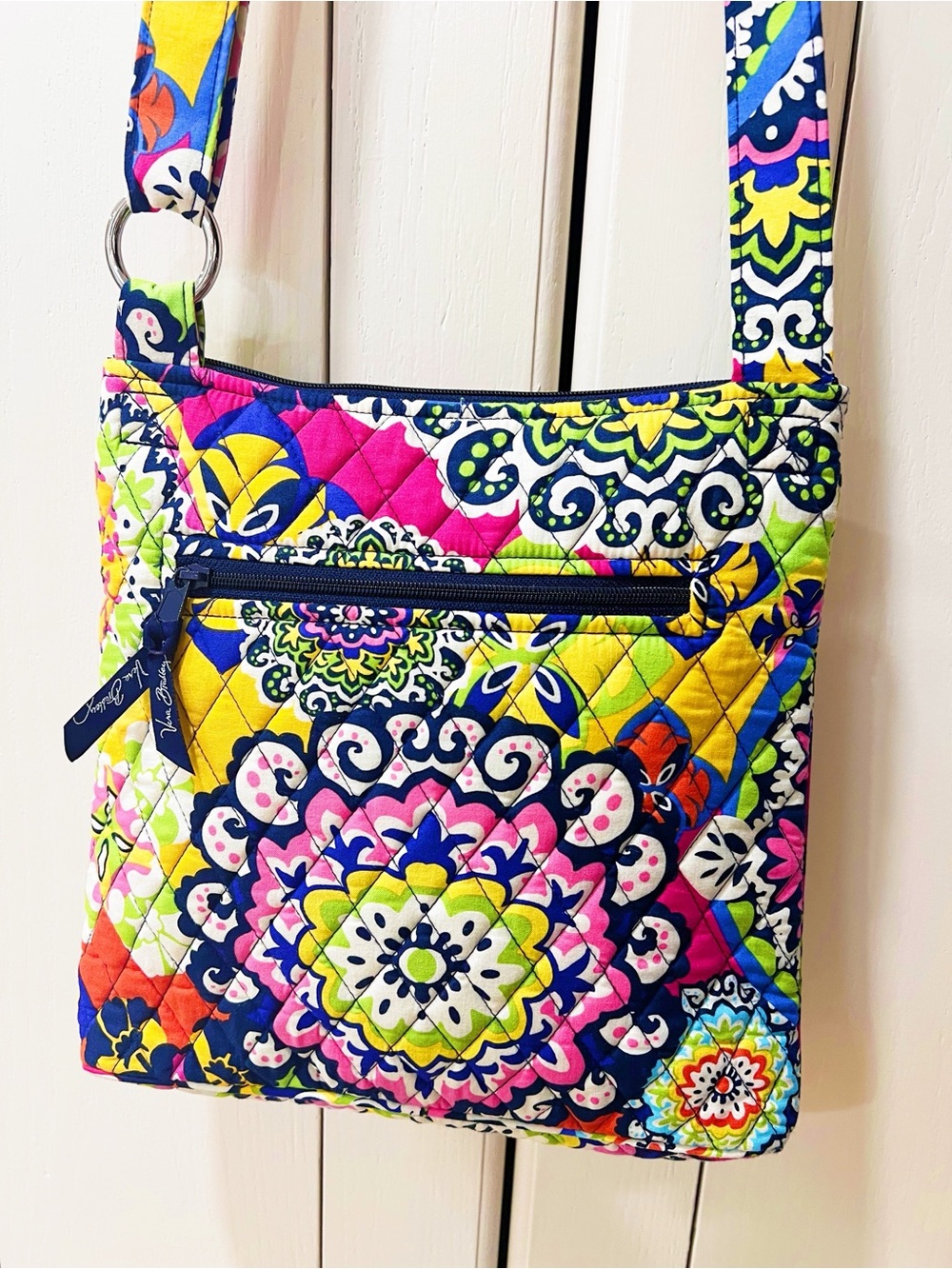 Vera Bradley Rio Quilted Crossbody Hipster Bag in Multi Floral
